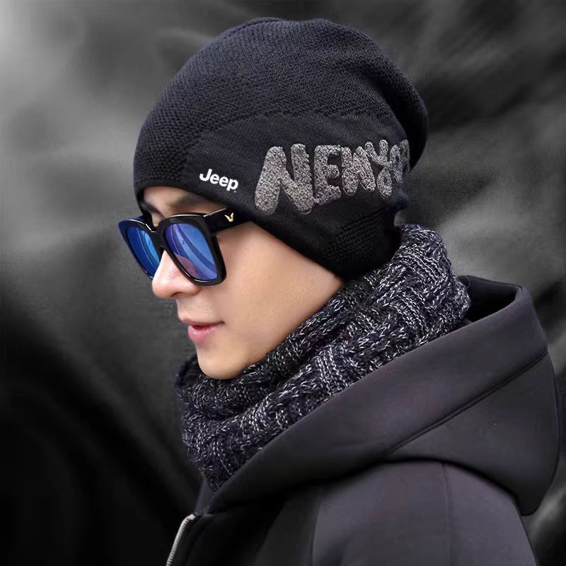 100% Wool Hat Scarf